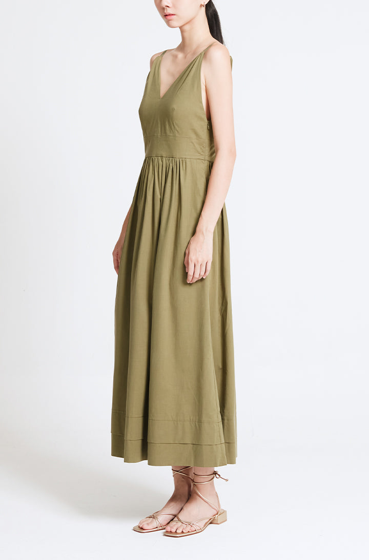 MAXI STRAPPY DRESS WITH LOW BACK