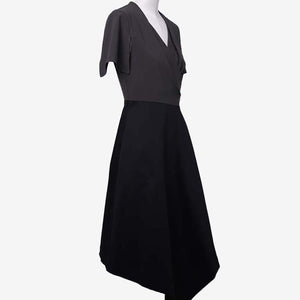 ARTE wrap dress asymmetric skirt with contrast top