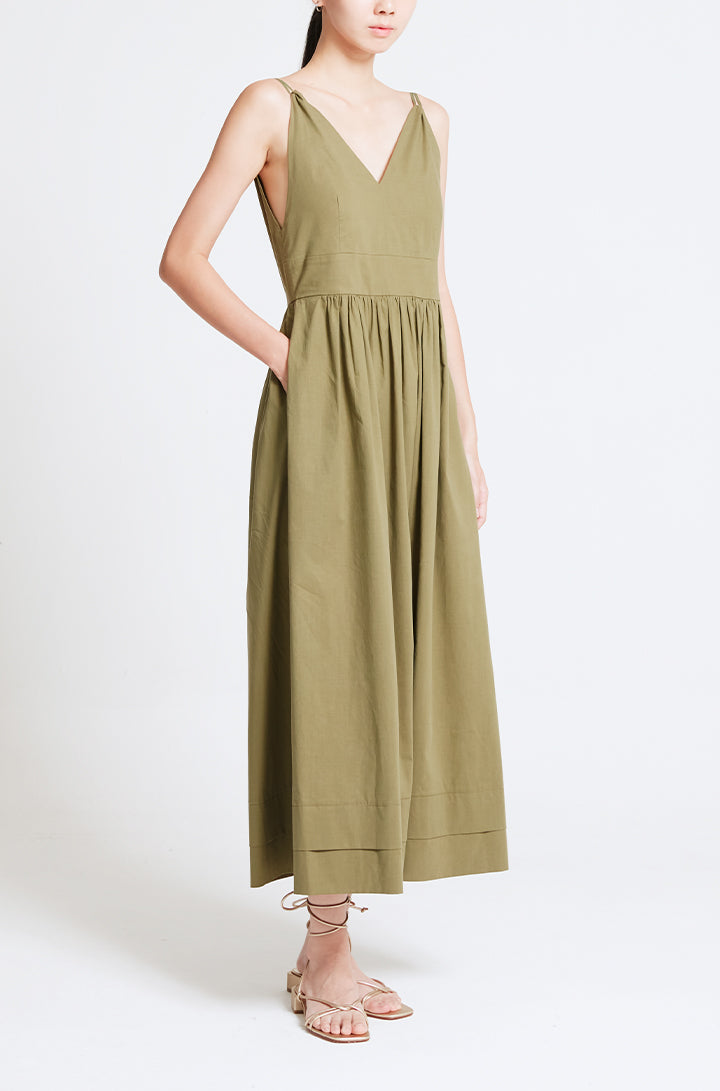 MAXI STRAPPY DRESS WITH LOW BACK