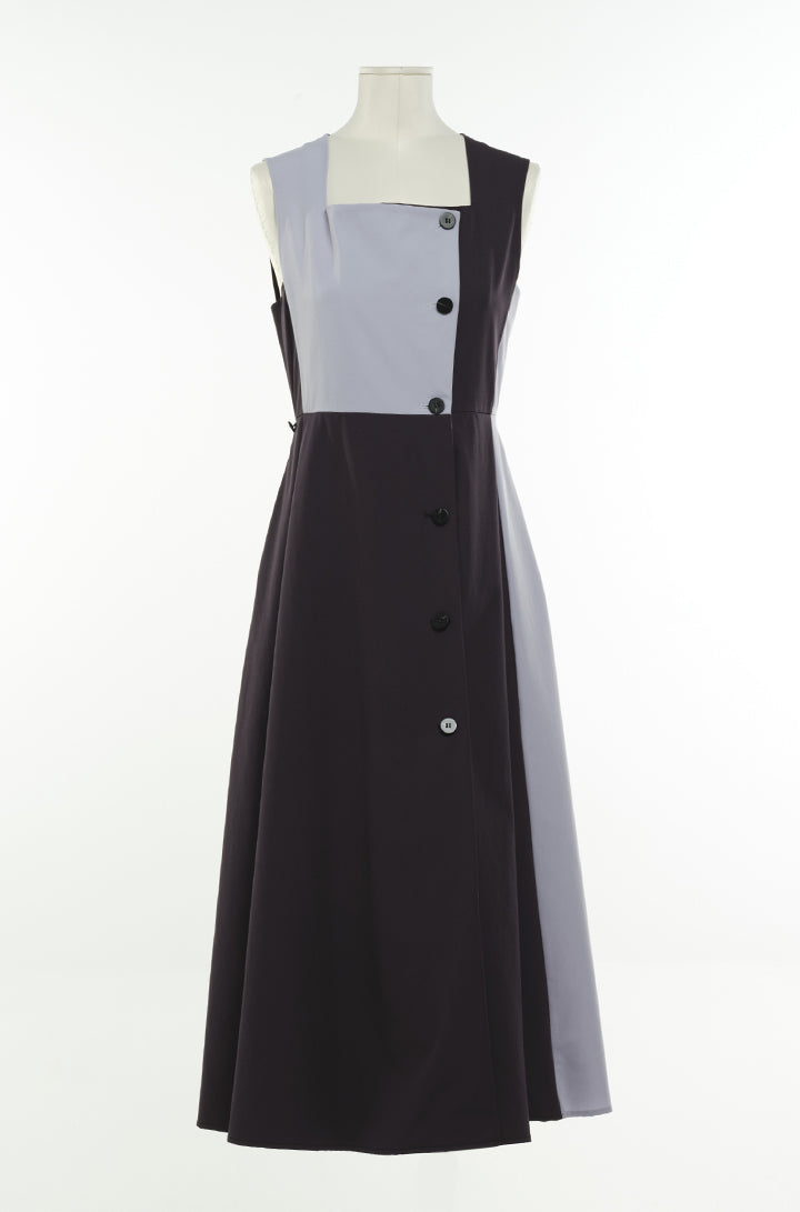 "Mademoiselle-In-Love" DOUBLE BREAST CONVERTIBLE DRESS
